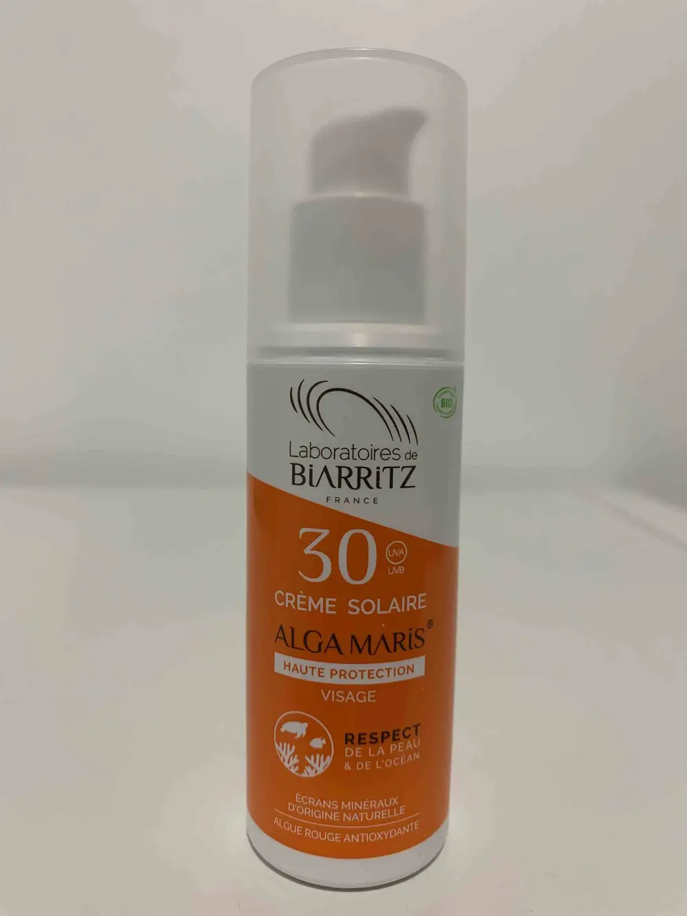 LABORATOIRES BIARRITZ - ALGA MARIS - Crème solaire SPF 30 haute protection