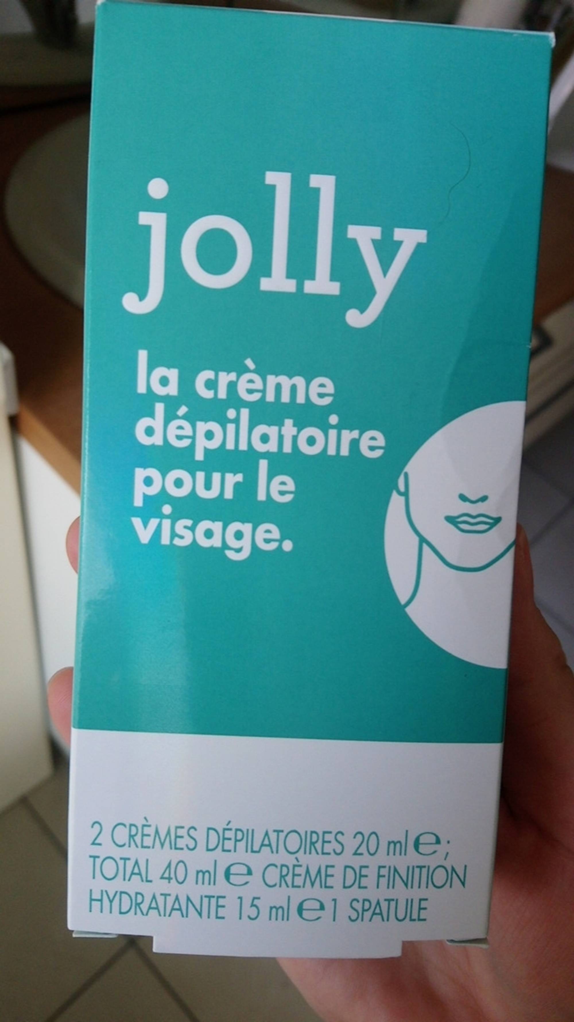 JOLLY - La crème dépilatoire pour le visage