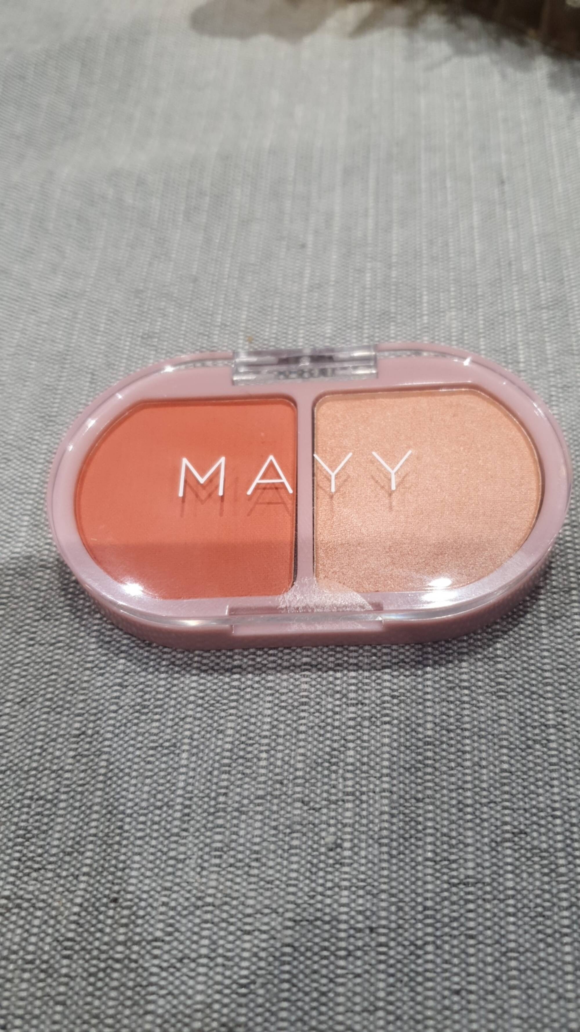MAYY - Coral blusher & sunkissed highlighter