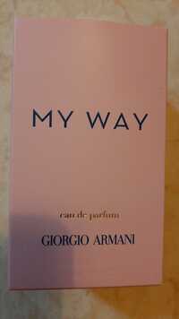 GIORGIO ARMANI - My way - Eau de parfum