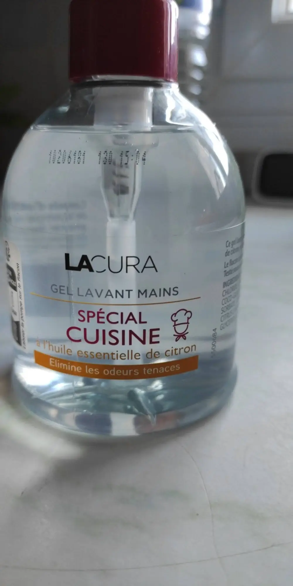 LACURA - Gel lavant mains à l'huile essentielle de citron