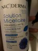 N&C DERMA - Solution micellaire démaquillante à l'eau de bleuet