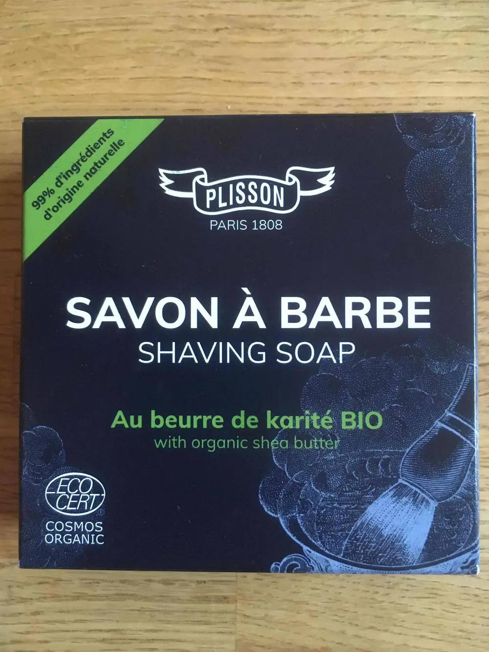 PLISSON - Savon à barbe au beurre de karité bio