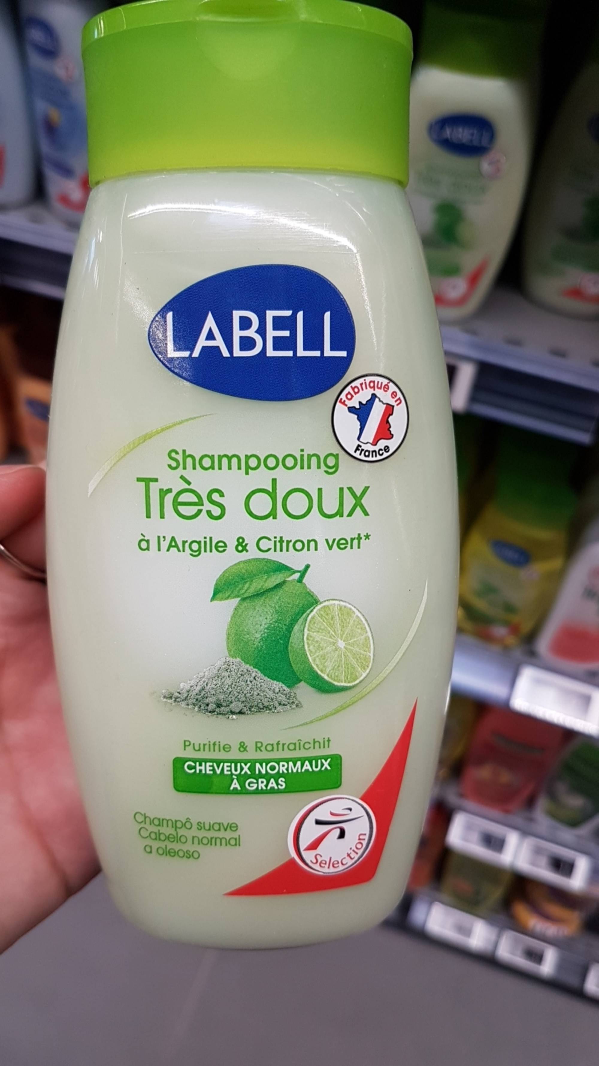 LABELL - Shampooing très doux à l'Argile & Citron vert