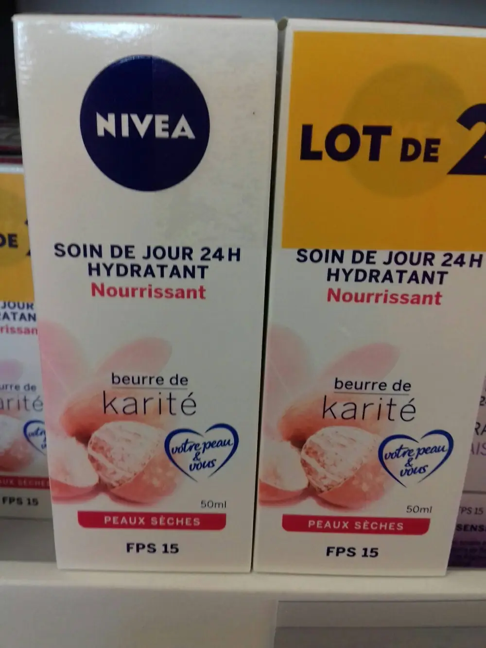 NIVEA - Soin de jour 24h hydratant nourrissant FPS 15