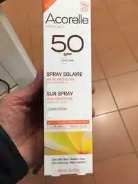 ACORELLE - Spray solaire SPF 50