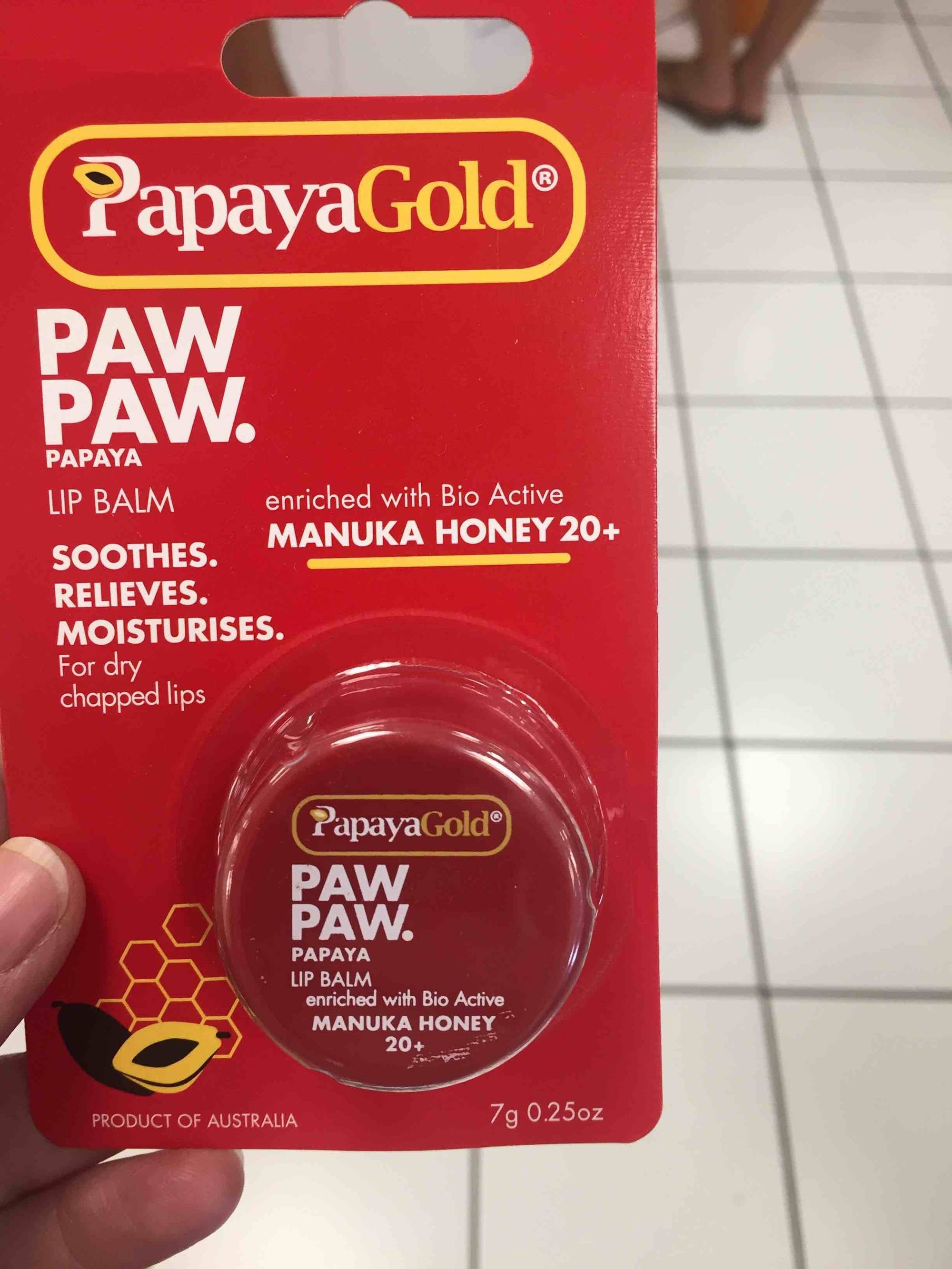 PAPAYA GOLD - Paw paw papaya - Lip balm
