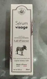 LA MAISON DU SAVON DE MARSEILLE - Sérum visage enrichie au lait d'ânesse biologique