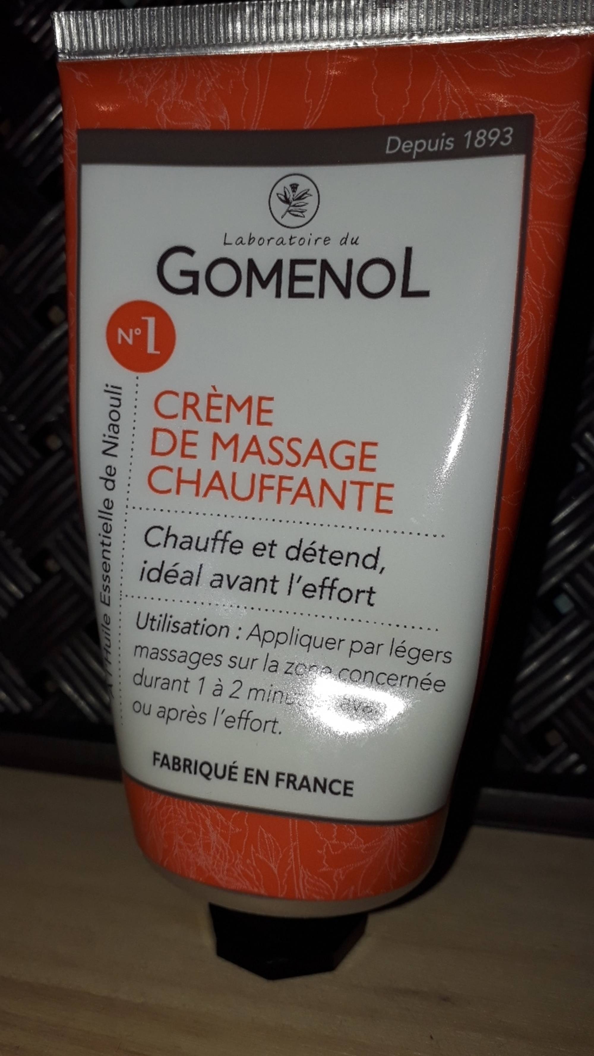 LABORATOIRE DU GOMENOL - N°1 - Crème de massage chauffante