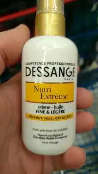 DESSANGE - Nutri extrême - Crème huile