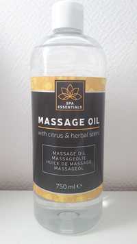 SPA ESSENTIALS - Massage oil with citrus & herbal scent