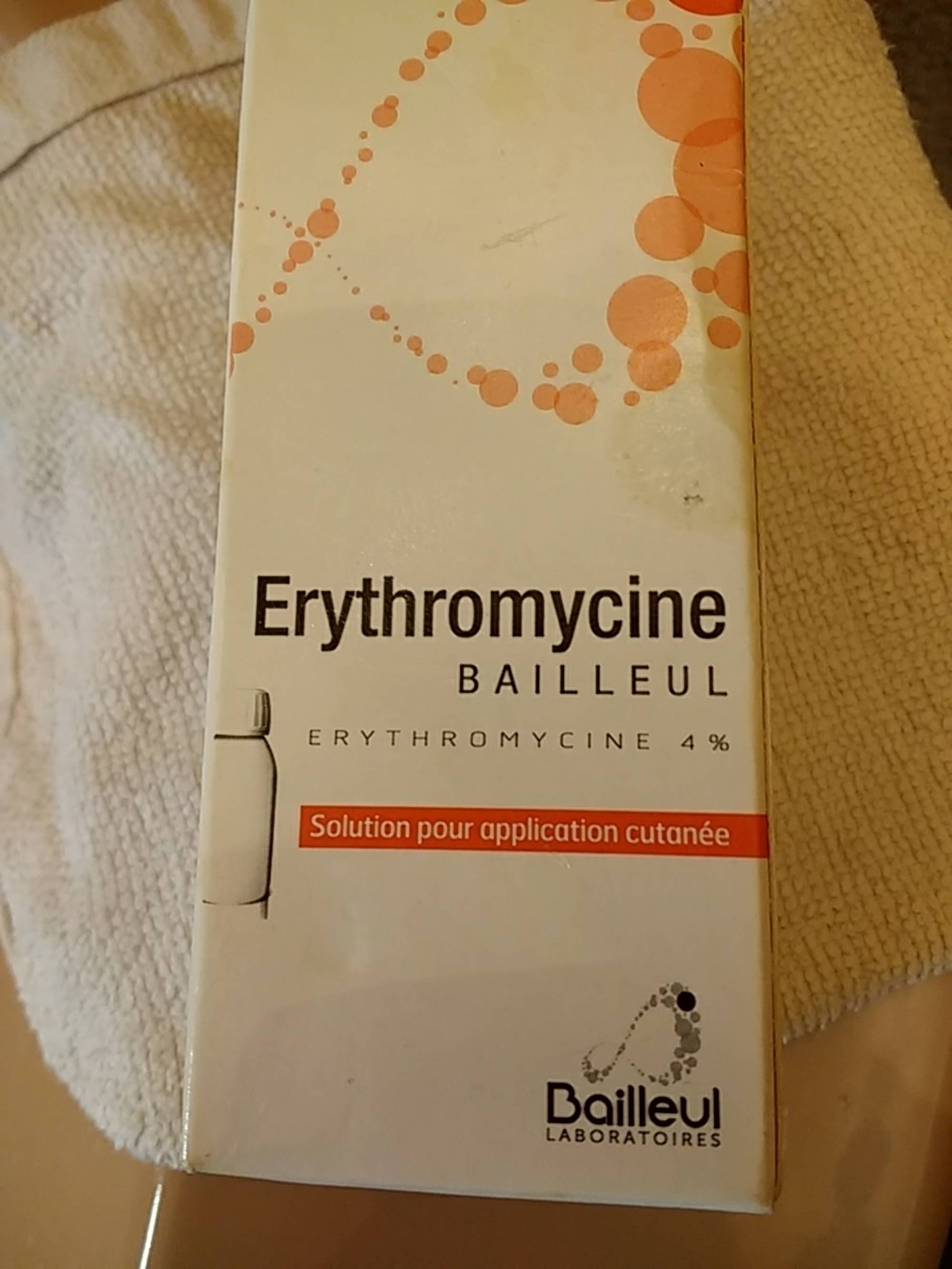 BAILLEUL - Erythromycine 4% - Solution pour application cutanée