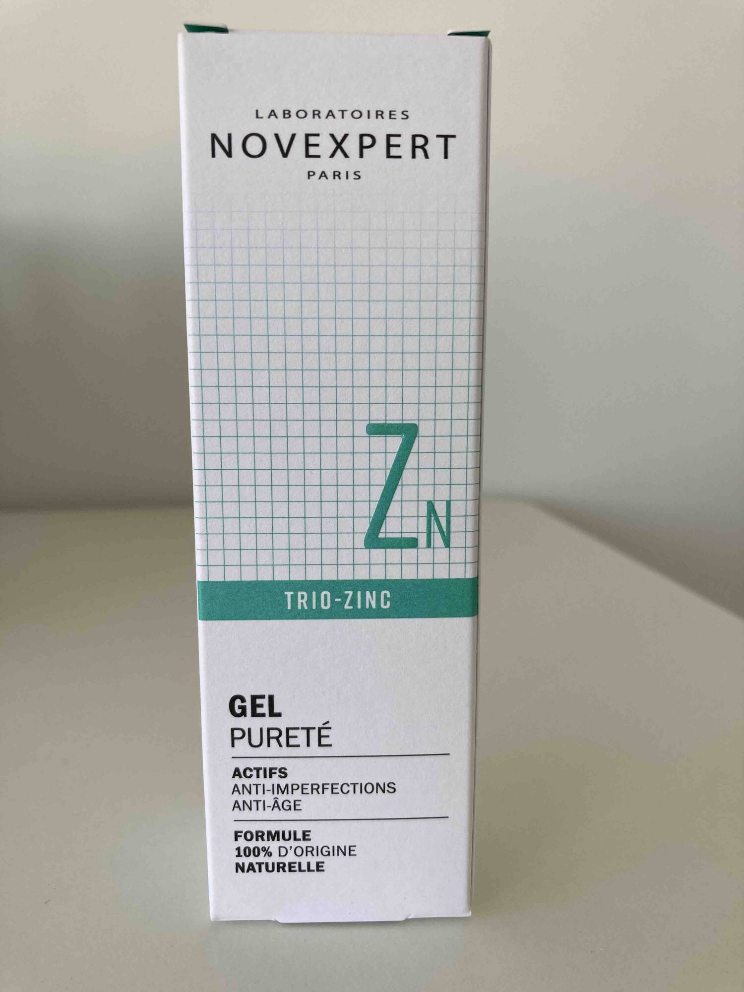 NOVEXPERT - Trio-zinc - Gel pureté Anti-imperfections anti-âge