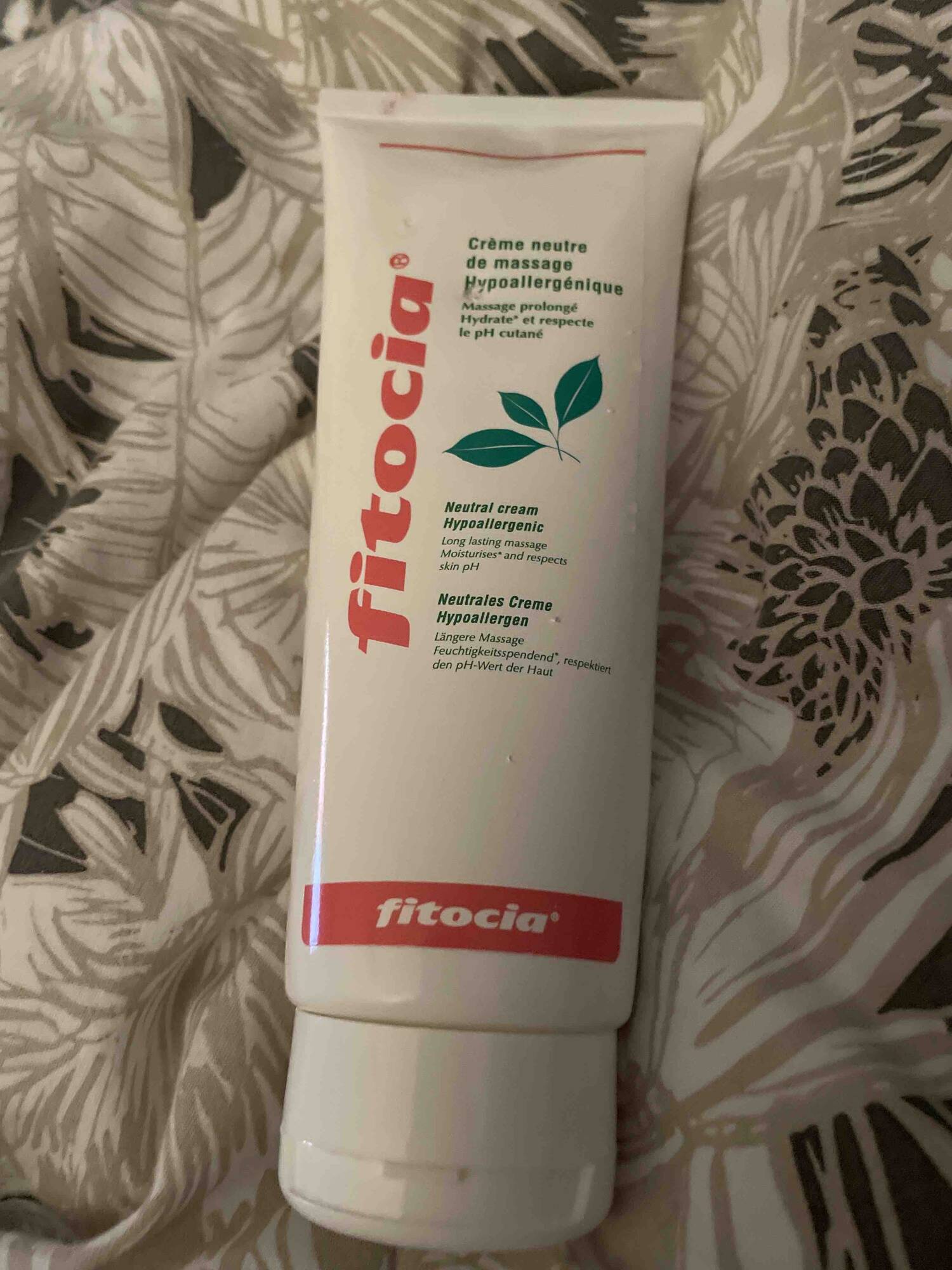 FITOCIA - Crème neutre de massage hypoallergénique