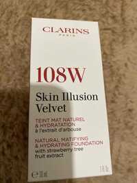 CLARINS - 108W skin illusion velvet - Teint mat naturel & hydratation