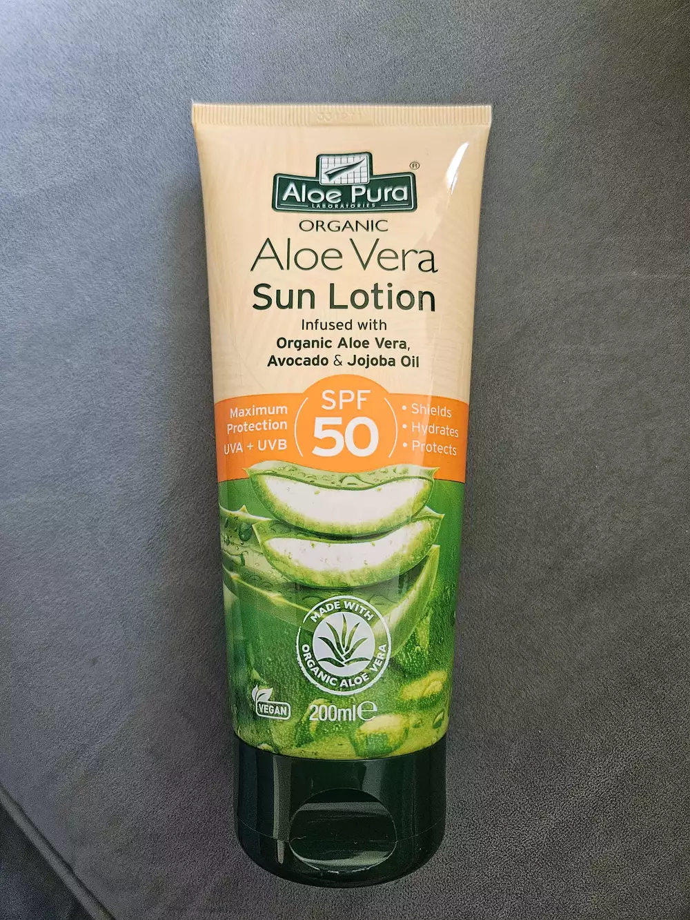 ALOE PURA - Organic aloe vera sun lotion spf50