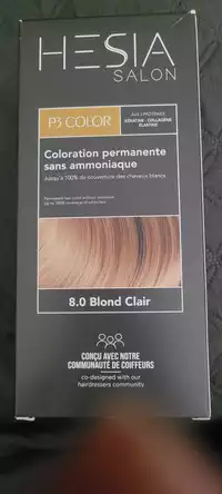 HESIA - Coloration permanente sans ammoniaque 8.0 blond clair