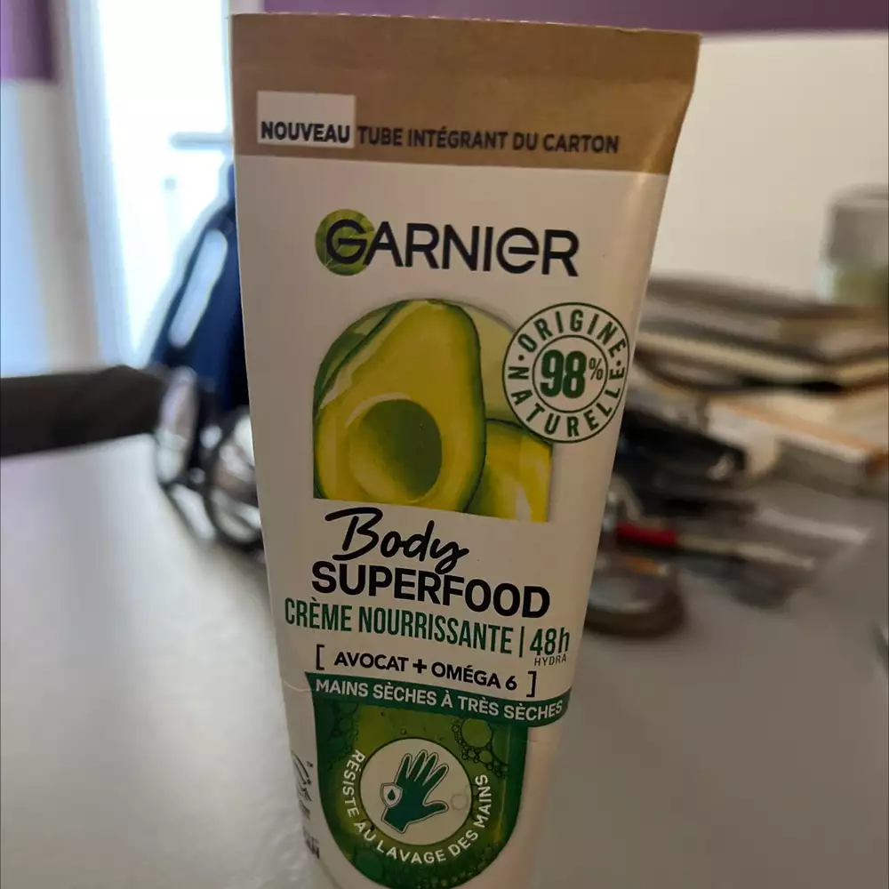 GARNIER - Body superfood - Crème nourrissante mains