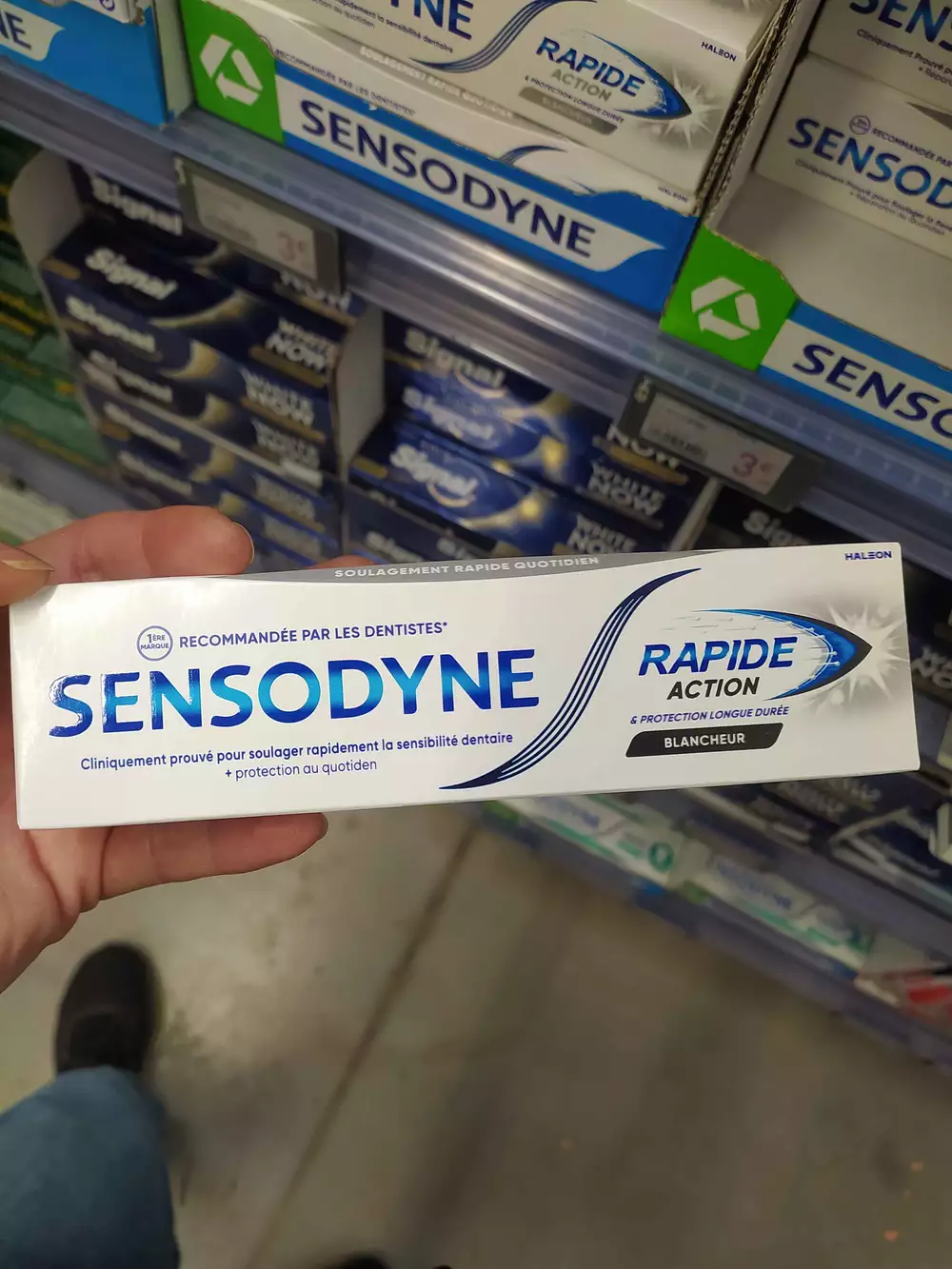 SENSODYNE - Rapide action - Dentifrice blancheur