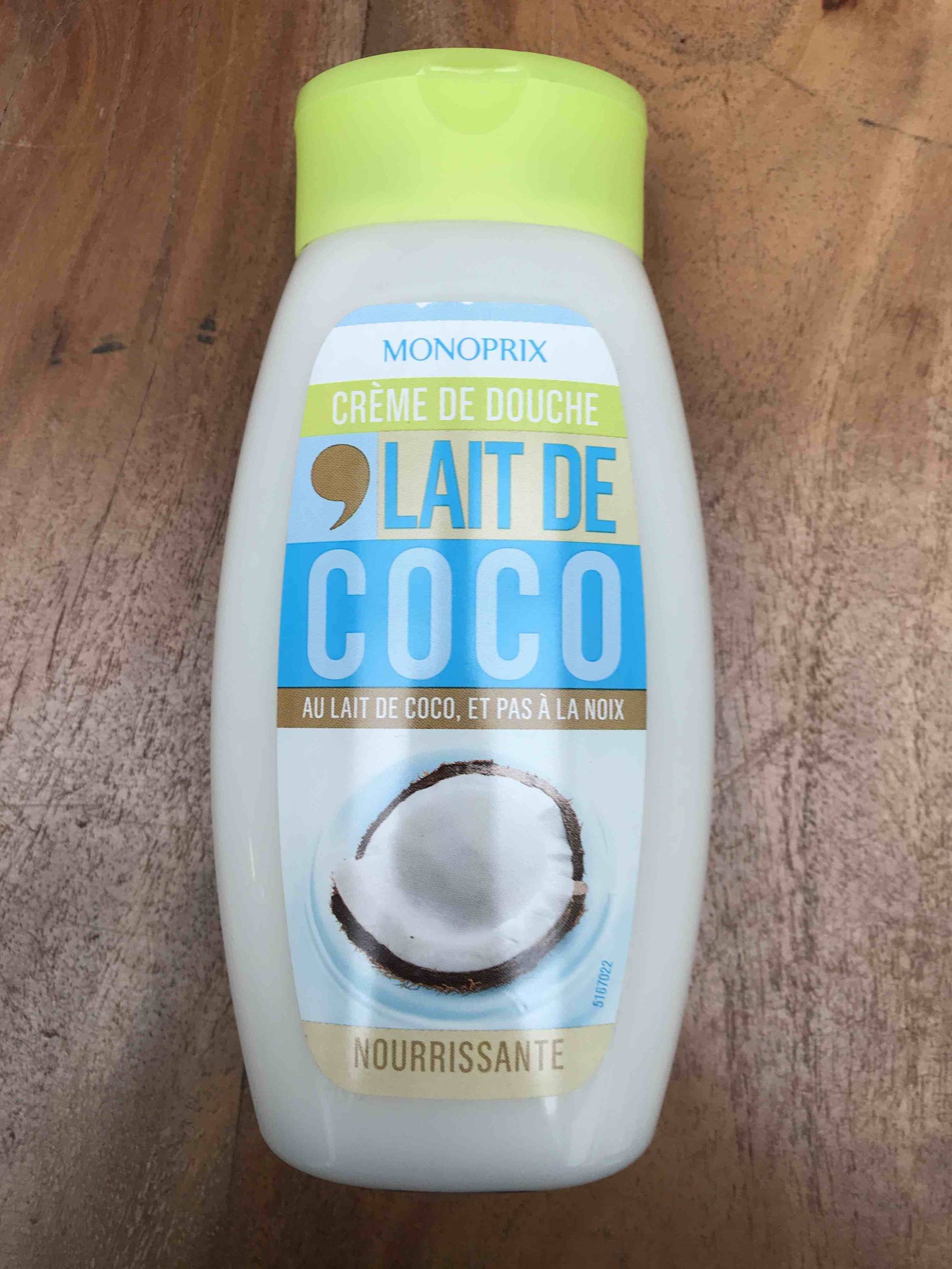 MONOPRIX - Crème de douche nourrissante lait de coco
