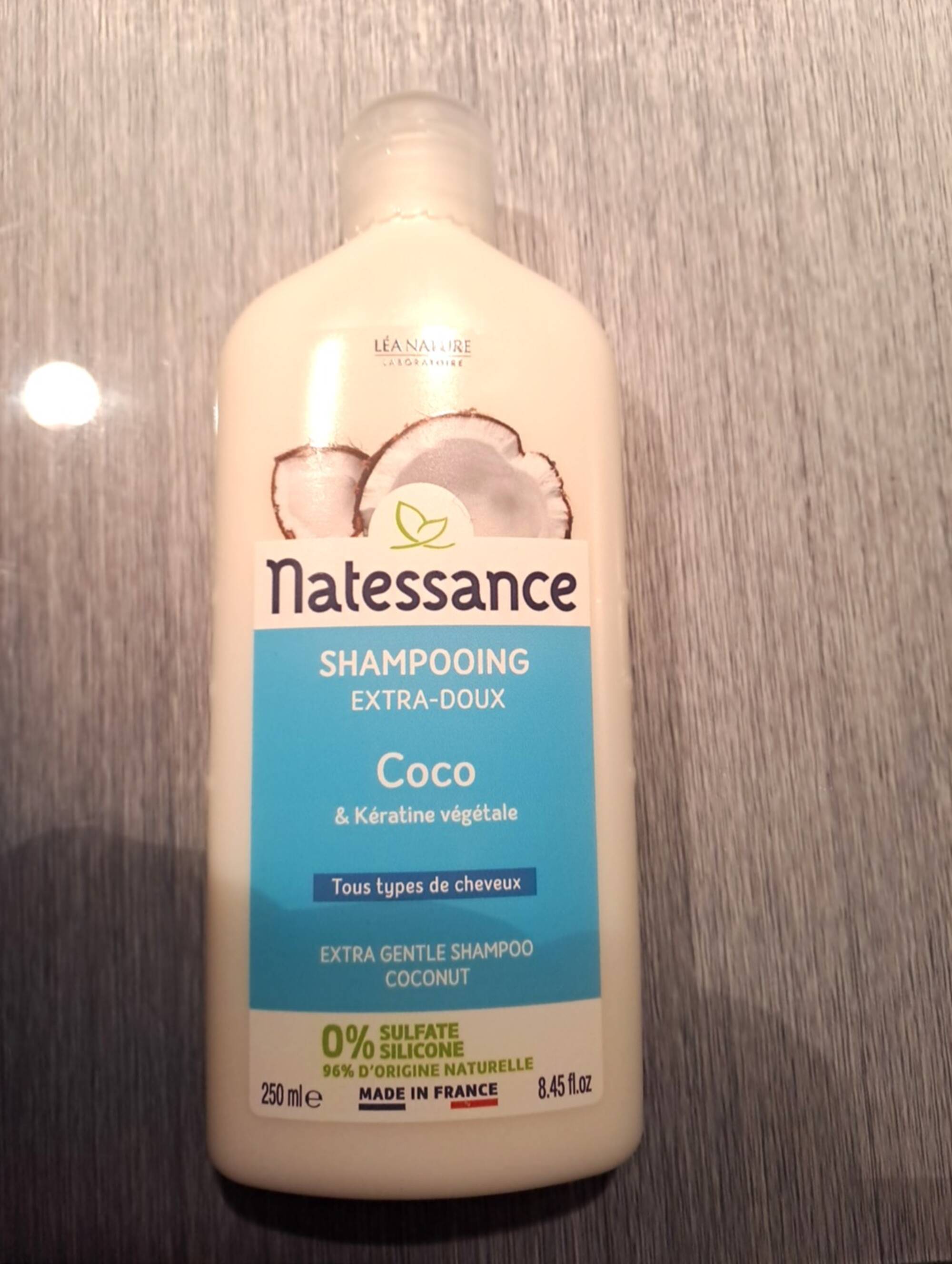NATESSANCE - Shampooing extra-doux Coco & kératine végétale