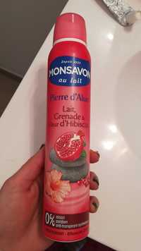 MONSAVON - Déodorant pierre d'alun lait grenade & fleur d'hibiscus 24h