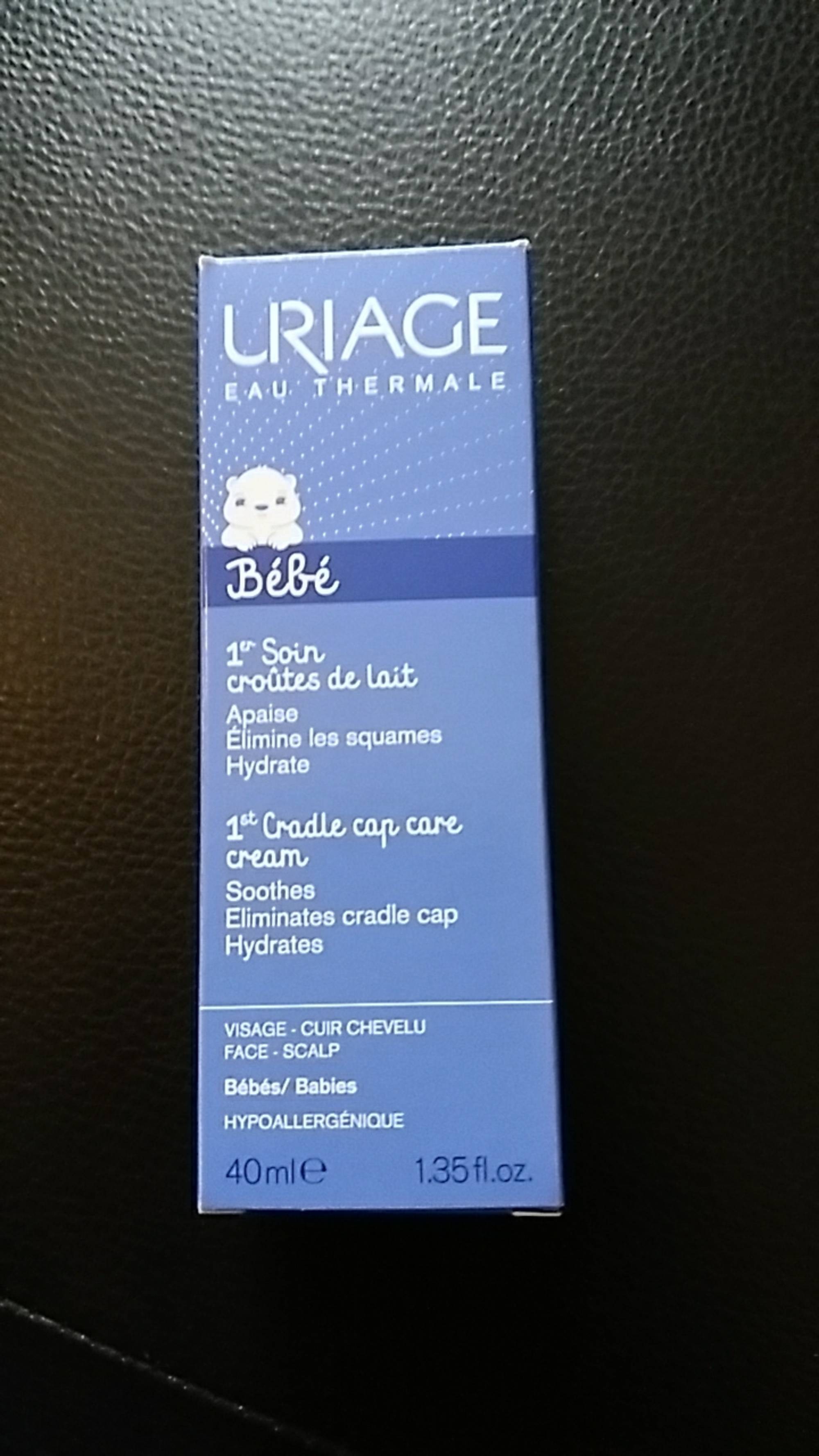 URIAGE - Soin croûtes de lait - Crème régulatrice apaisante