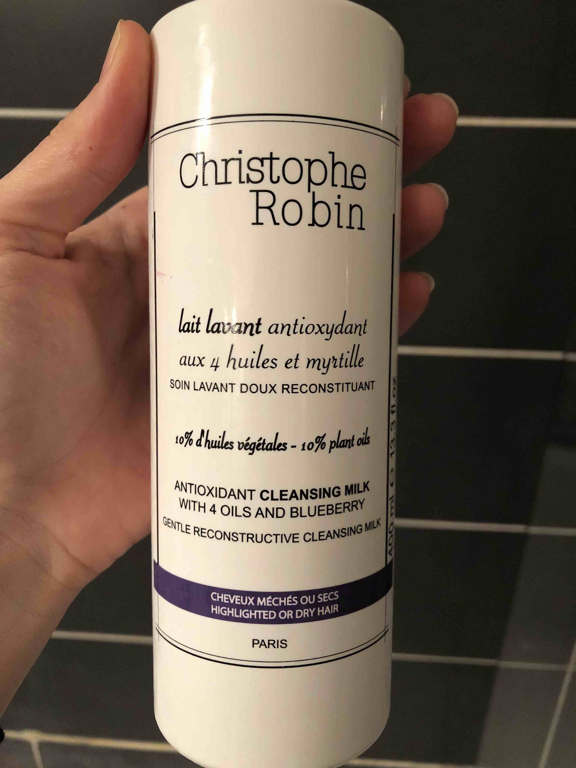 CHRISTOPHE ROBIN - Lait lavant antioxydant aux 4 huiles et myrtille