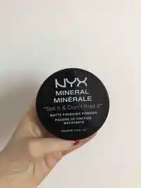 NYX - Minéral - Poudre de finition matifiante