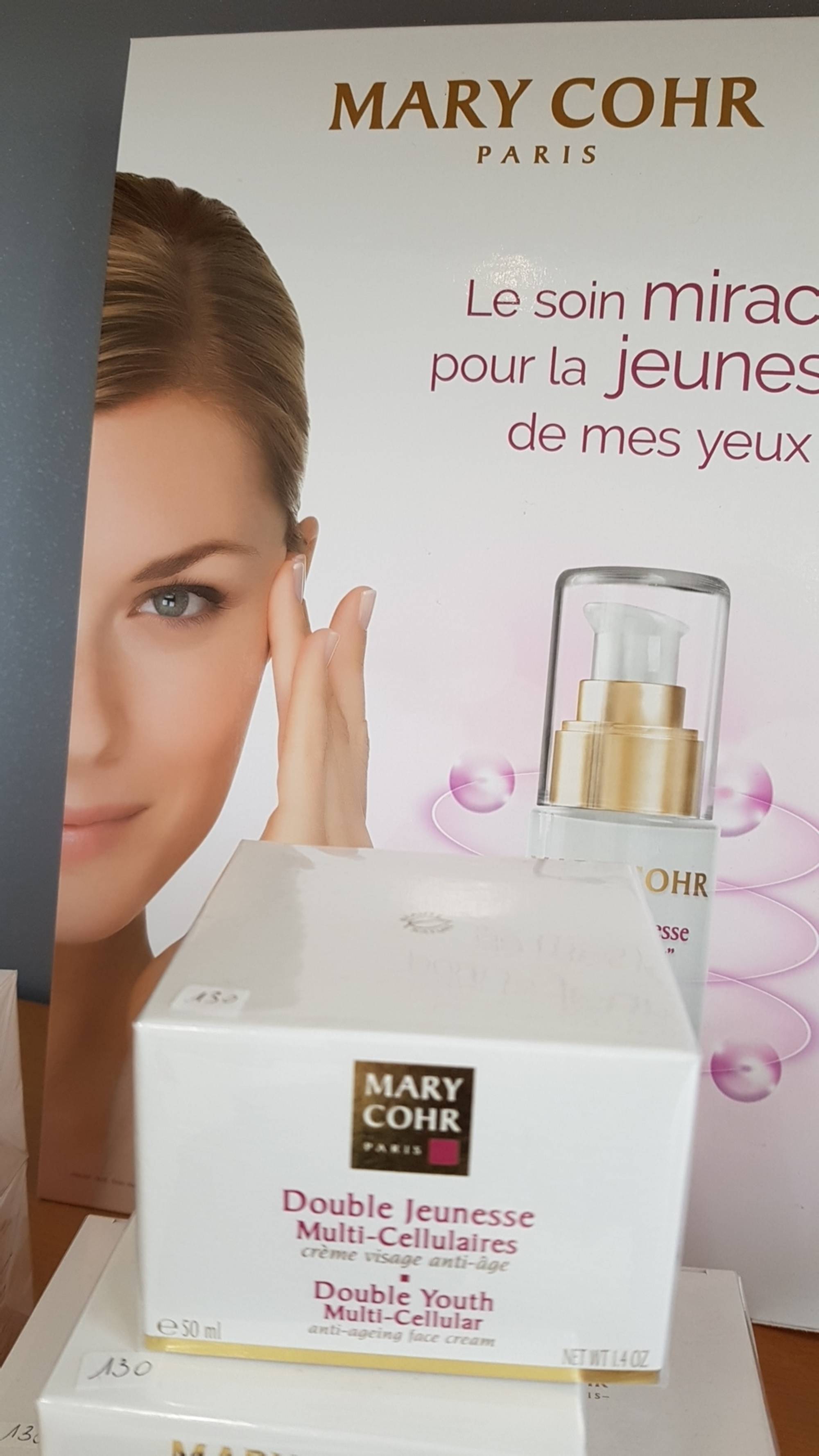 MARY COHR PARIS - Double jeunesse multi-cellulaires - Crème visage anti-âge