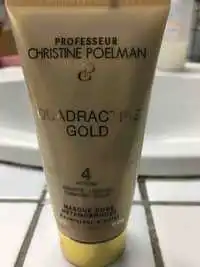 PROFESSEUR CHRISTINE POELMAN - Quadractive gold - Masque doré 