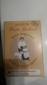 MAISON BERTHE GUILHEM - Savon surgras bio au lait de chèvre alpine
