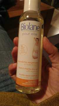 BIOLANE - Pour elle - Huile sèche vergetures à l'huile d'argan