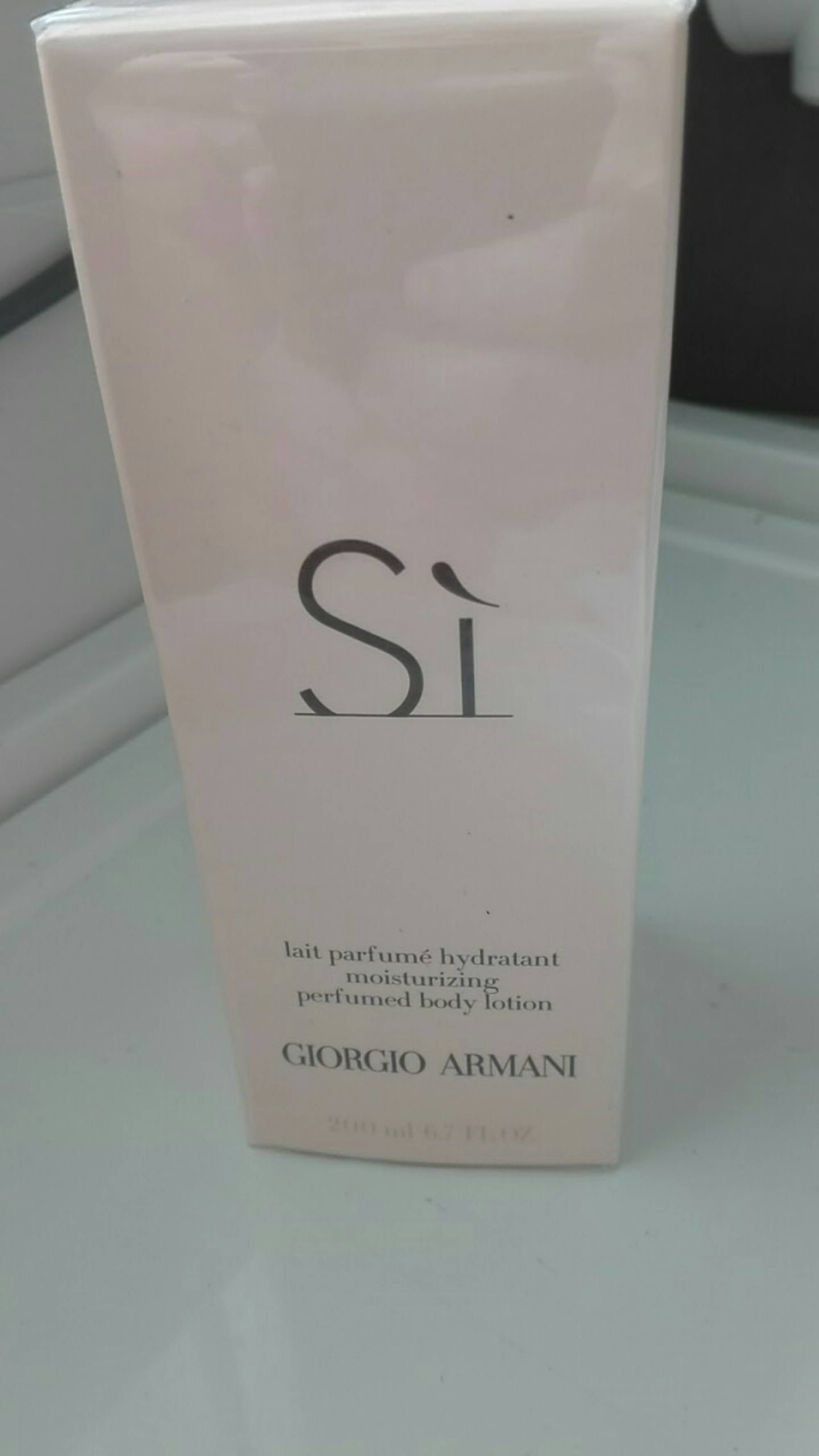 GIORGIO ARMANI - Si - Lait parfumé hydratant 