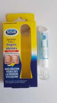 SCHOLL - Solution 2 en 1 ongles abîmés par mycoses