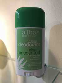 ALBA BOTANICA - Clear deodorant - Aloe unscented