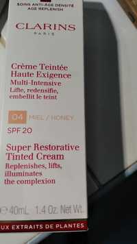 CLARINS - Crème teintée haute exigence - Super restorative 04 miel SPF 20