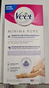 VEET - Minima pure - Bandes de cire hypoallergénique 