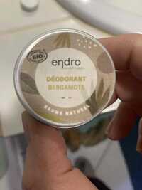 ENDRO - Baume naturel - Déodorant bergamote