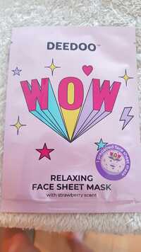 MAXBRANDS - Deedoo wow - Relaxing face sheet mask