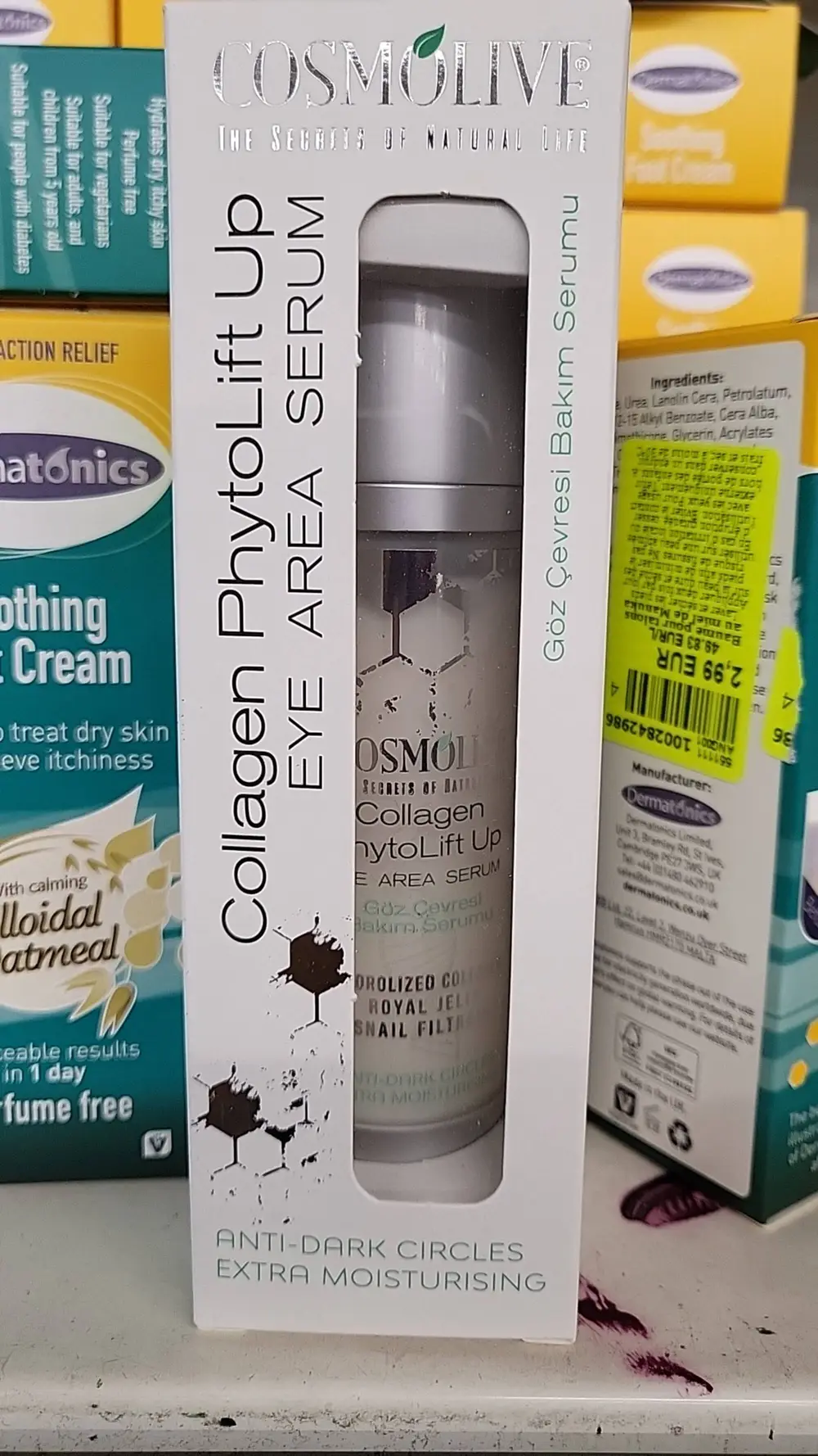 COSMOLIVE - Collagen phytolift up - Eye area serum