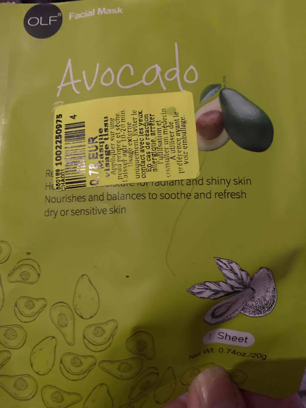 OLF - Avocado - Facial mask