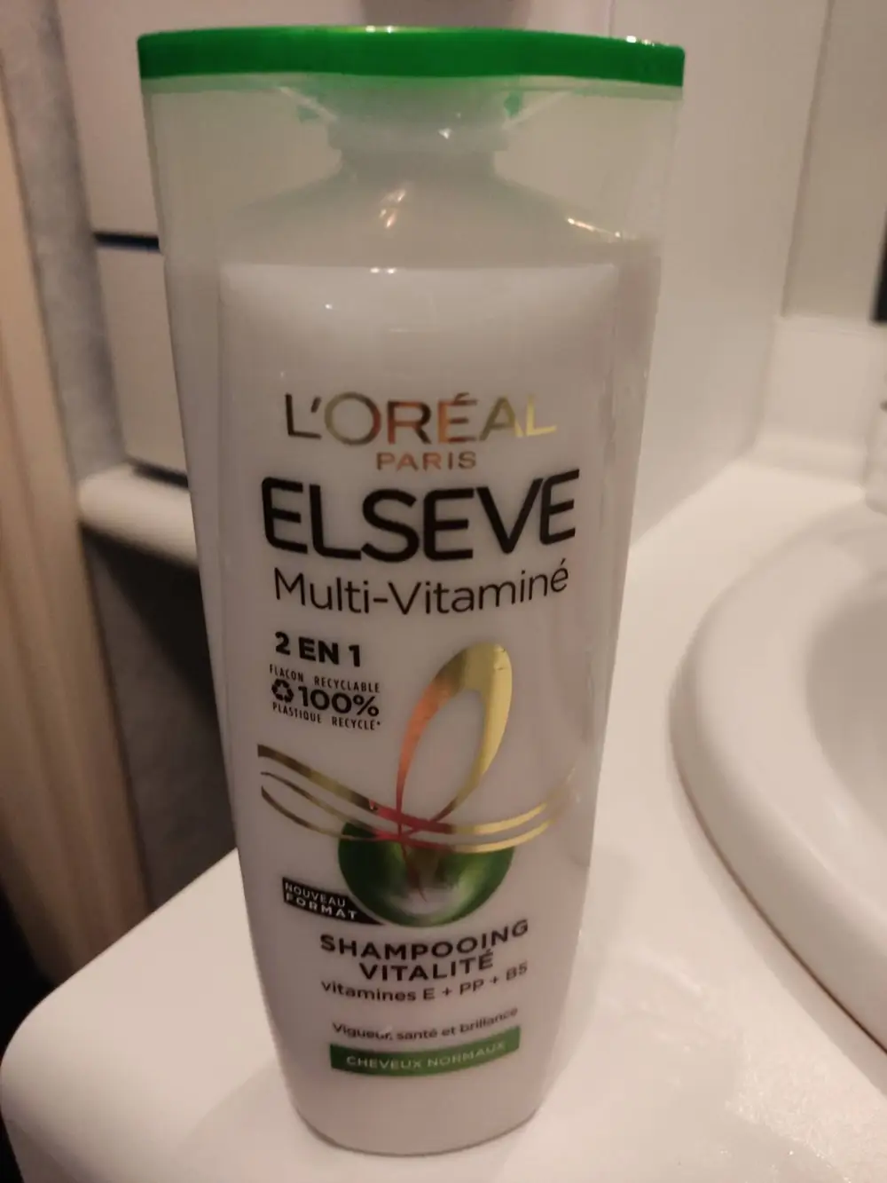 L'ORÉAL PARIS - Elseve multi-vitaminé - Shampooing vitalité 2 en 1