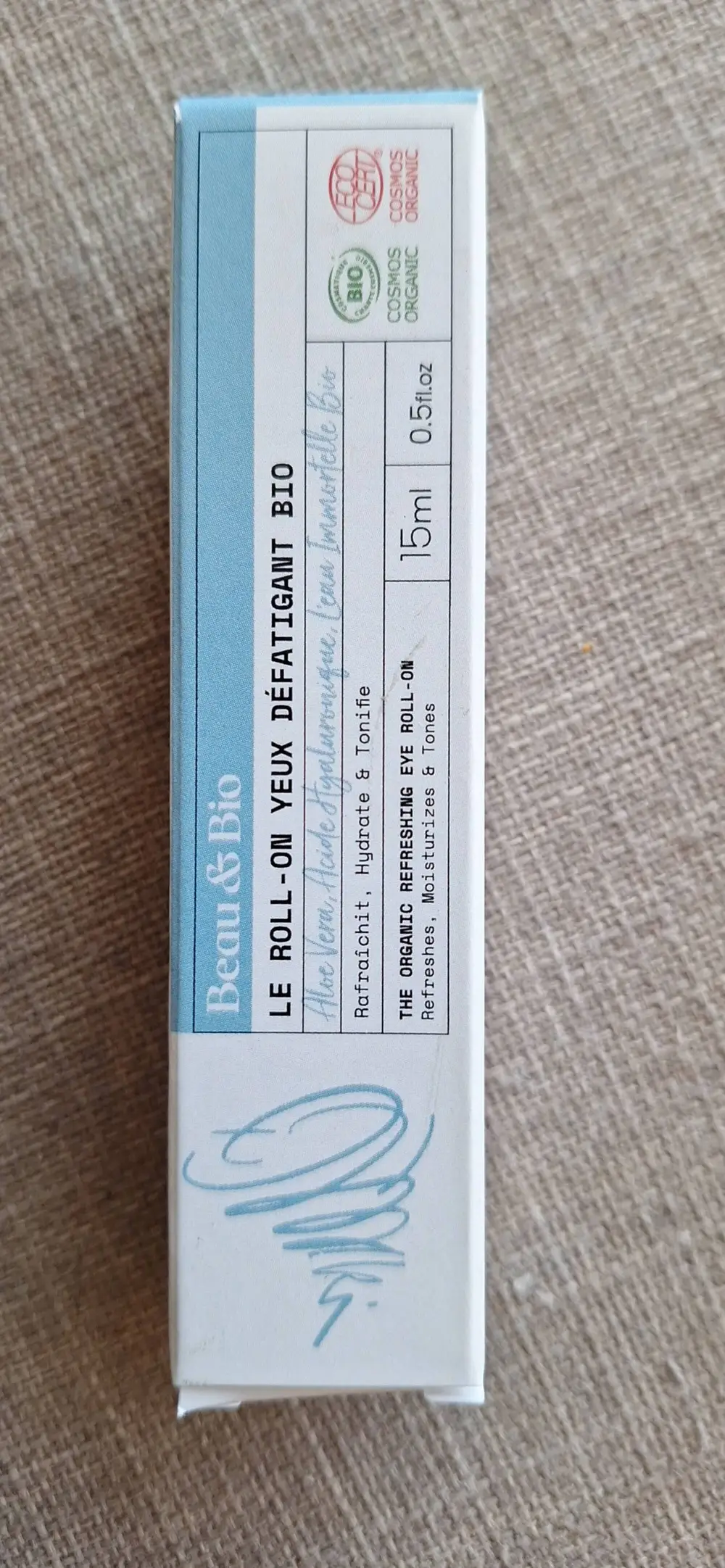 BEAU&BIO - Le roll-on yeux défatigant bio 