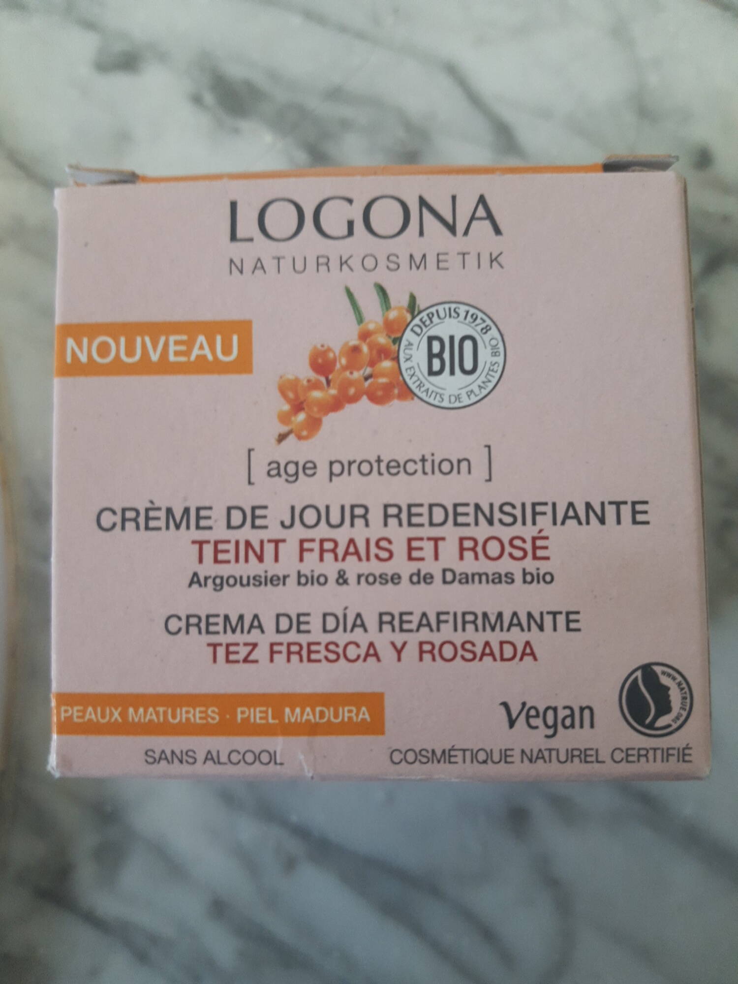 LOGONA - Teint frais et rosé - Crème de jour redensifiante 