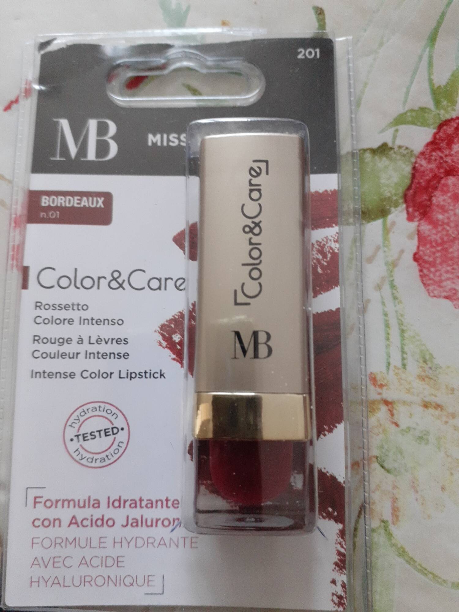 MISS BROADWAY - Color & care - Rouge à lèvres bordeaux n°01