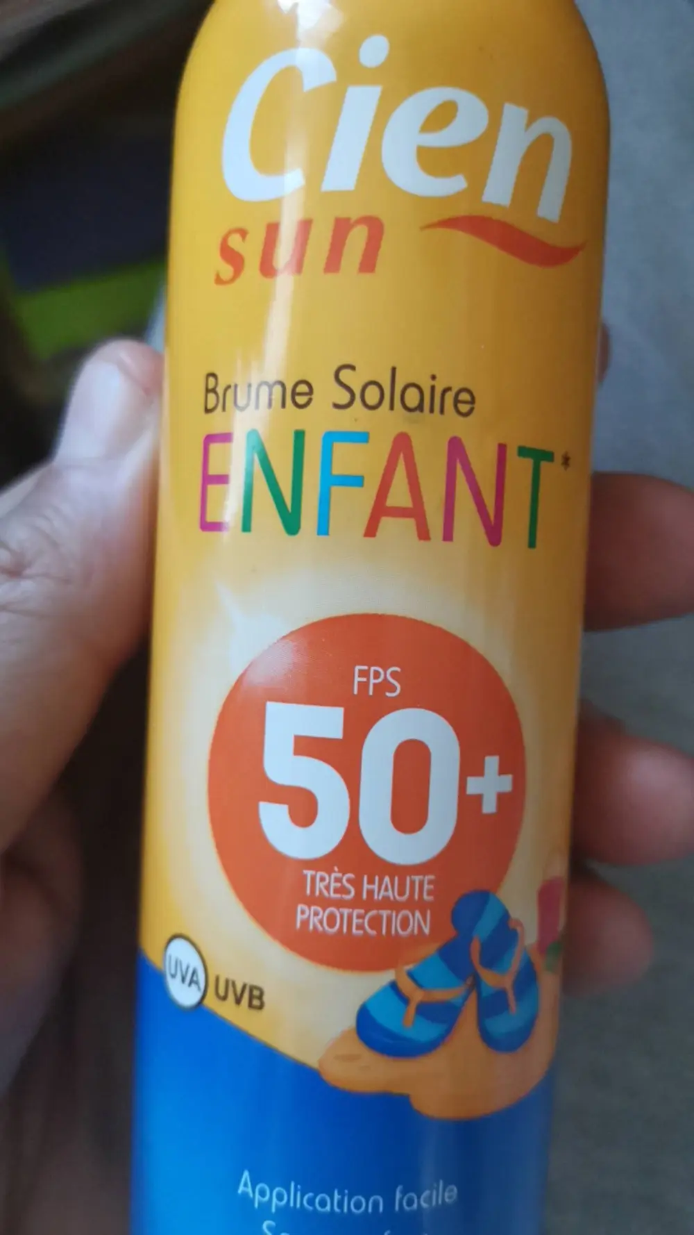 LIDL - Cien sun - Brume solaire enfant fps50+