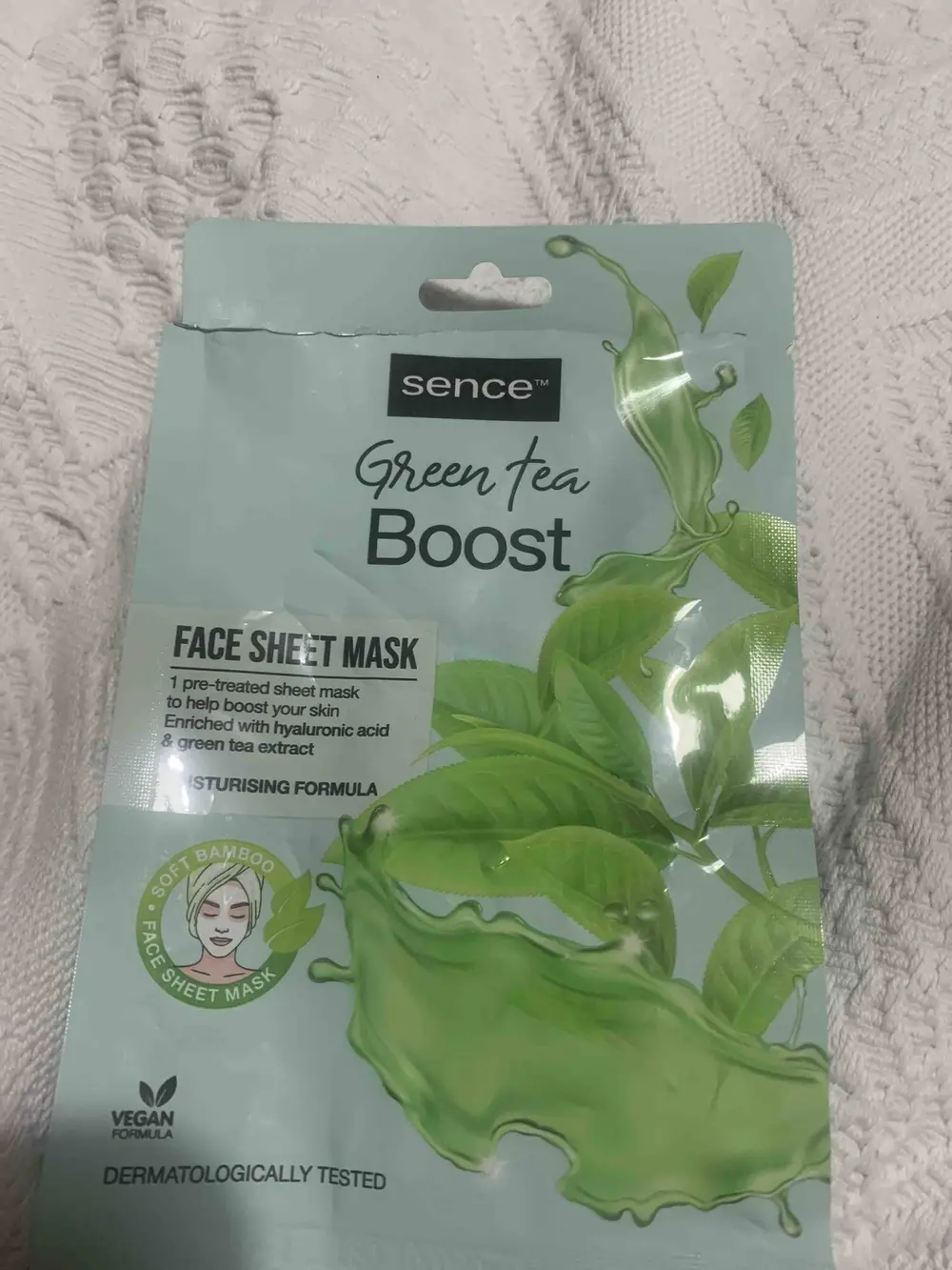 SENCE - Green tea boost - Face sheet mask