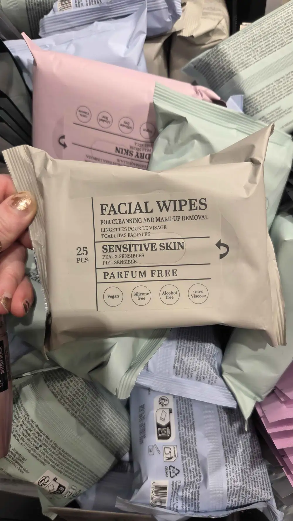 RONALD A/S - Lingettes pour le visage peaux sensibles