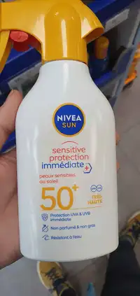 NIVEA - Sun - Sensitive protection immédiate SPF 50+